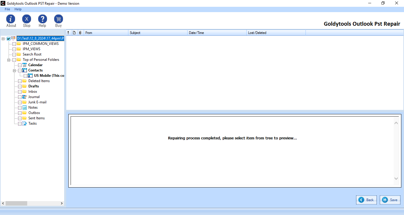 Scanning and Recovery process