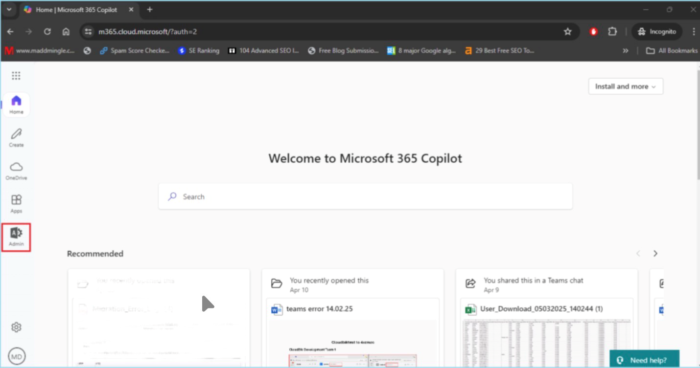  Admin in Microsoft 365