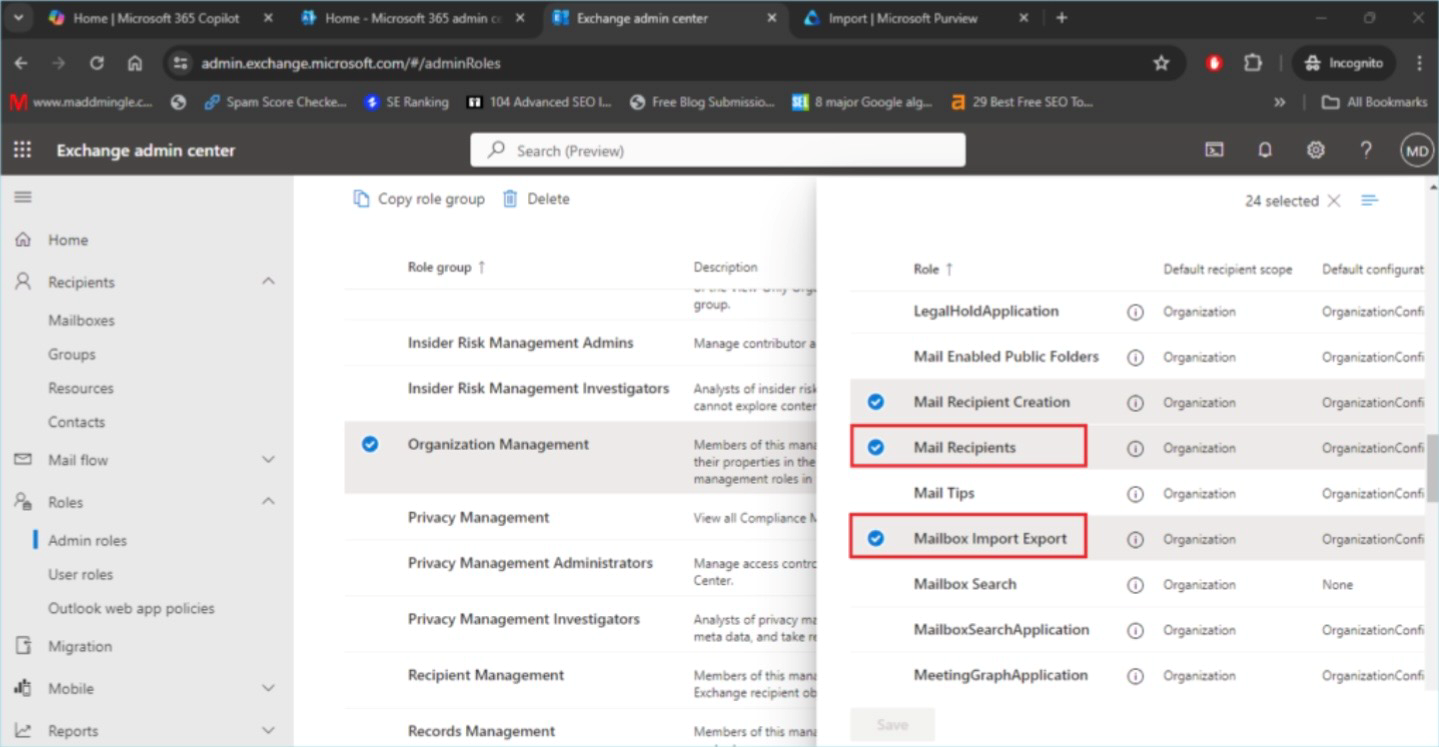 select Mailbox Import Export 
