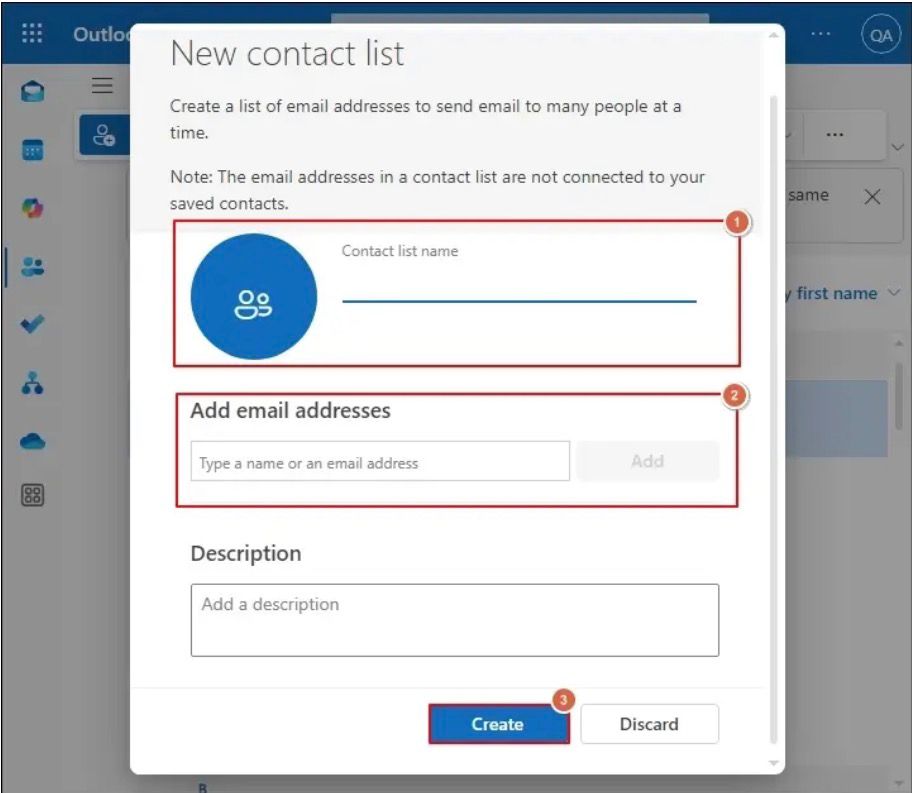 adding the appropriate email addresses