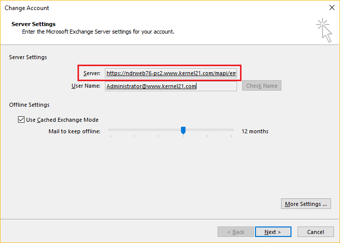 Server Settings