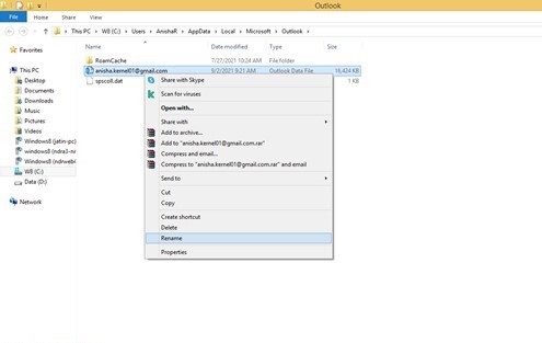 Rebuild the OST file