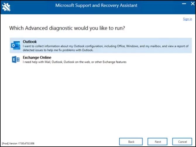 Microsoft programs for advanced diagnostic
