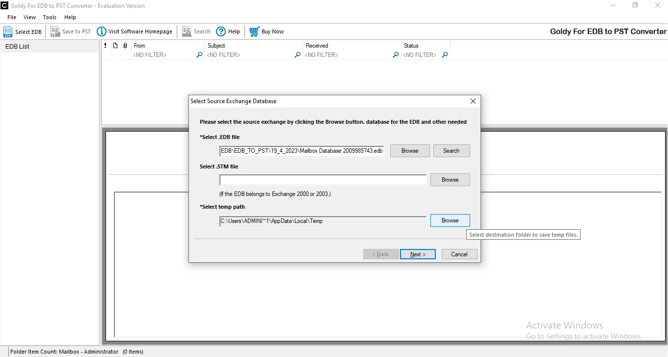 download and Install the software
